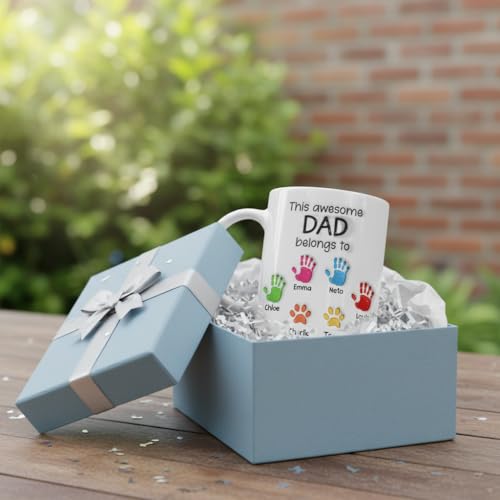 Taza personalizable de cerámica para papá y abuelo miniatura 4