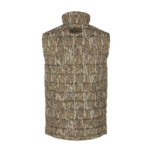 DRAKE Men's LST Double Down Layering Hunting Vest | Microfleece-Lined Collar for Warmth| Reverse Coil Zippers | Elastic Cuff2