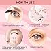 Anazzly Heated Eyelash Curler, Rechargeable Electric Eyelash Curler, 3-Level Temperature Control, 24 Hour Long Lasting Curl, Suitable for All Beauty Enthusiasts