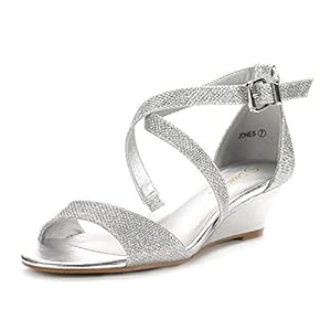 DREAM PAIRS Women’s Ankle Strap Low Wedge Sandals