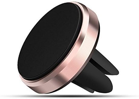 AMIRICO Magnetic Cell Phone Air Conditioning Vent Mount Phone Holder for Cars | Strong Magnet Head, Easy Installation, Rotating Design | Holds iPhones, Smartphones, GPS, Small Tablets(Rose)