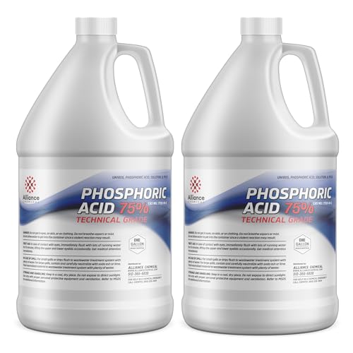 Alliance Chemical Phosphoric Acid 75% - 2 Gallons - Industrial Rust Removal and Phosphoric Acid Cleaner