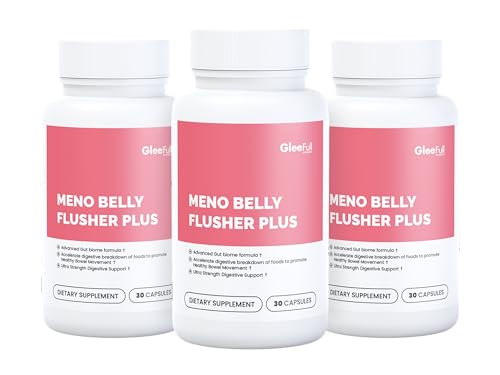 Image of GLEEFULL SUPPS Meno Belly Flusher Plus - 3 Bottles, Pink