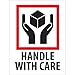 3 x 4 - Handle With Care Labels