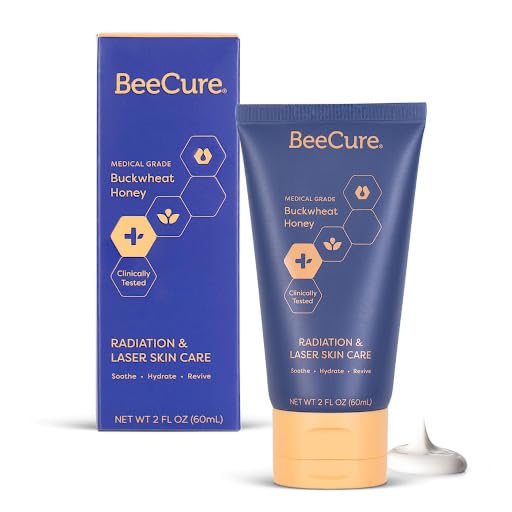 Radiation Relief & Laser Burn Cream, 2 Fl Oz, Post-Procedure Care with Buckwheat Honey, Helps Calm Skin after Aesthetic Procedures & Sunburn, Clinically Tested Safe for Sensitive Skin