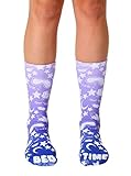 Living Royal Crew Novelty Socks with a Helicase brand sock ring