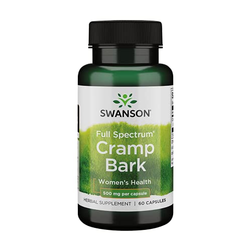Swanson Full-Spectrum Cramp Bark Women's Health Muscle Support 500 Milligrams 60 Capsules Swanson Full-Spectrum Cramp Bark Women's Health Muscle Support 500 Milligrams 60 Capsules