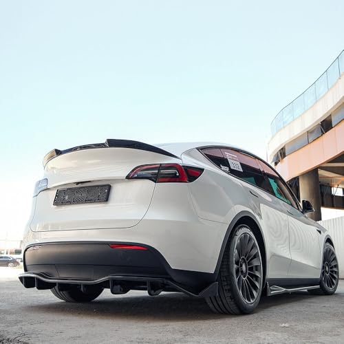 Falda de parachoques trasero Oneway de alta gama en negro brillante para Tesla Model Y 2025