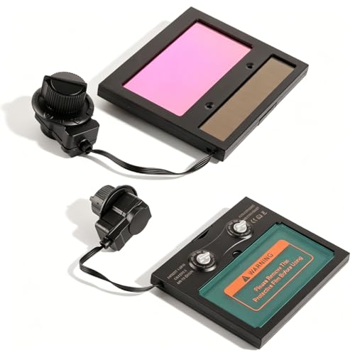 Welding Helmet Lens, Solar Auto Darkening Welding Lens Panel Welding Helmet Mask Automation Filter Shade Eyes Goggles (TX500C)