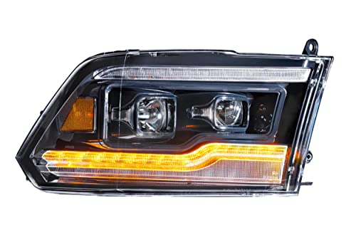 Morimoto XB LED Headlights Fits Dodge Ram 09-18, Plug and Play Amber DRL Headlight Assemblies (LF520-A-ASM)