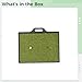 wkao Portable Golf Hitting Mat 16.5 X 12.6 in, Rubber Practice Mat with Realistic Turf, Anti-Slip for Indoor Outdoor