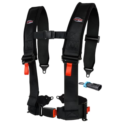 TUSK 4 Point 3 inch H-Style Safety Harness Passenger Side