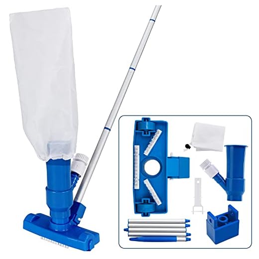 Deuba Kit De Limpieza Para Piscina Aspiradora Recogehojas Red Cepillo Limpiafondos Mantenimiento