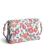 Vera Bradley Women's Disney Featherweight Foxbury Crossbody Bag, Mickey Meadow, One Size