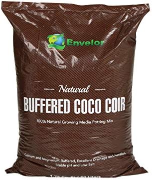 Envelor Potting Soil Mix Indoor Plants Coco Coir 1.75 Cu Ft Potting Mix Succulent Soil for Plants Buffered Coconut Coir Growing Media Outdoor Plant Soil Ready to Use Garden Soil 50 Liter Bag