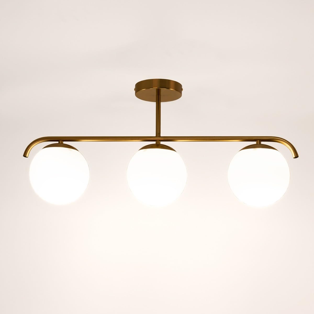 B·LED BARCELONA LED - Lámpara de techo triple bolas cristal TALÍ - 3xE27