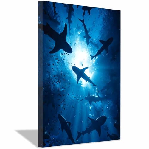 Poster océan bleu brume 20x30cm pour habiller un mur vide