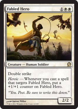 Magic The Gathering - Fabled Hero (12/249) - Theros