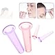 ZXCHOME 4 Stück Schröpfkopf, Therapieset für das Gesicht, Cupping Therapy Set for Face, Gesichts Schröpfen Therapie Doppelkinnreduzierung, Gesichtsschröpfkopf Sets, Anti Cellulite Silikon