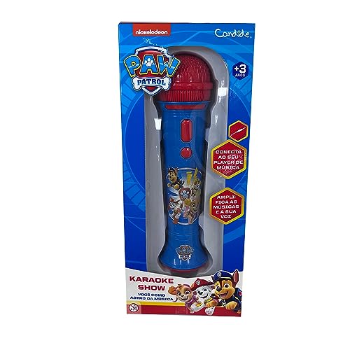 Microfone com função Karaoke Patrulha Canina