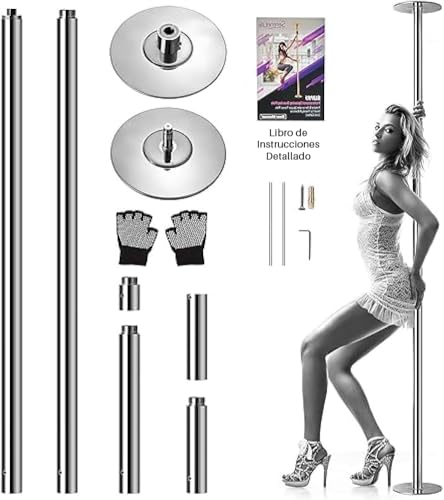SereneLife Pole Dance Stange – Höhenverstellbar 204-274cm, Statisch & Rotierend, Perfekt für Indoor Poledance, Turnstange & Fitness, Robuster Stahl, Anti-Korrosion, 280kg, Einfache Montage für Zuhause SereneLife Pole Dance Stange – Höhenverstellbar 204-274cm, Statisch & Rotierend, Perfekt für Indoor Poledance, Turnstange & Fitness, Robuster Stahl, Anti-Korrosion, 280kg, Einfache Montage für Zuhause