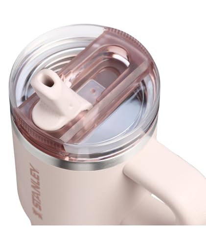 Image of STANLEY Quencher ProTour Flip Straw Tumbler with Leakproof Lid 14 oz | Built-In Straw & Handle | Cupholder Compatible for Travel | Insulated Stainless Steel Cup | BPA-Free | Rose Quartz