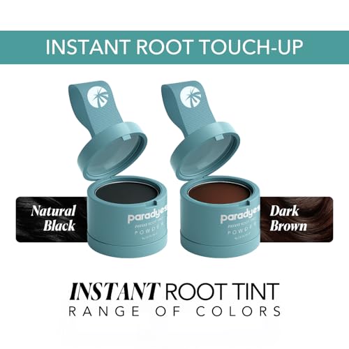 Image of Paradyes Cover Up Powder Dark Brown Instant Root Tint | Covers Grey Roots & Bald Spots Instantly for Women & Men | Long-Lasting | Matte Finish | Easy Application | 4gm