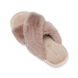 SYKT Dames Sloffen Pluizige Pluche Huis Slippers Modieuze Traagschuim Slippers Comfortabele Zachte Huisschoenen Indoor Outdoor