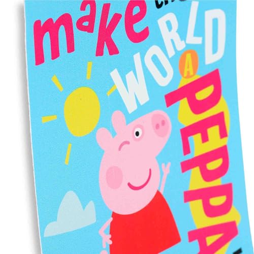 Image of Hasbro Peppa Pig Make the World a Peppa Place Adhesive Vinyl Decal - Colorful Sticker for Car, Water Bottle or Laptop