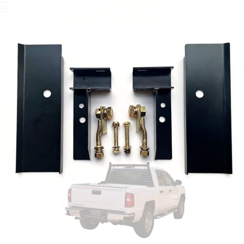 30124 Hardware Kit | for Use w/Standard Bed | Fits 2020-2025 Chevrolet Chevy Silverado GMC Sierra 2500 3500 HD | Black Powder Coat | No Drill Required by Glitwing - Used condition - US$109.67