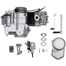 ATV 4 Stroke 125cc Engine Motor, Single Cylinder Motor Engine 4-Speed Manual Clutch Transmission CDI Air-cooled, Pit Dirt Bike Parts Complete Kit, for CRF50 CRF70 XR50 XR70 Z50 Z50R