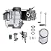 125CC Engine Motor, 4 Stroke Semi Auto Engine Motor Kit with CDI Ignition Device and Air Cooling System, 4-Stroke Single Cylinder Electric Start Engine for Go Kart, Quad, Dirt Bike, ATV