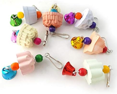 Pet Hamster Chinchilla Parrot Bird Rabbit Teeth Grinding Stone Chew Bell Toy RandomDurability - 3