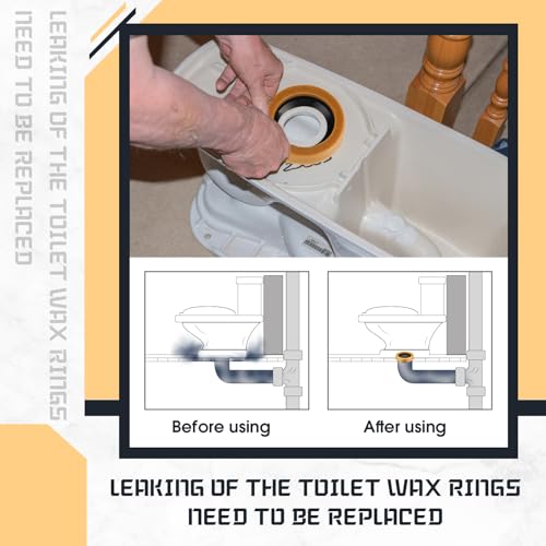 image for Marsui 4 Pack Toilet Wax Ring Thick Toilet Bowl Wax Ring Gasket for To