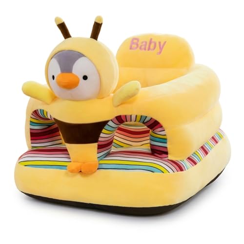 Chaise de soutien pour bébé apprenant assis fauteuil pingouin peluche