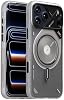 Funda térmica magnética Aulumu A17 para iPhone 17 Pro Max + agarre de anillo magnético G09 Ghost Infinite 360°, incluye (A17) blanco translúcido + (G09) transparente fantasma 3