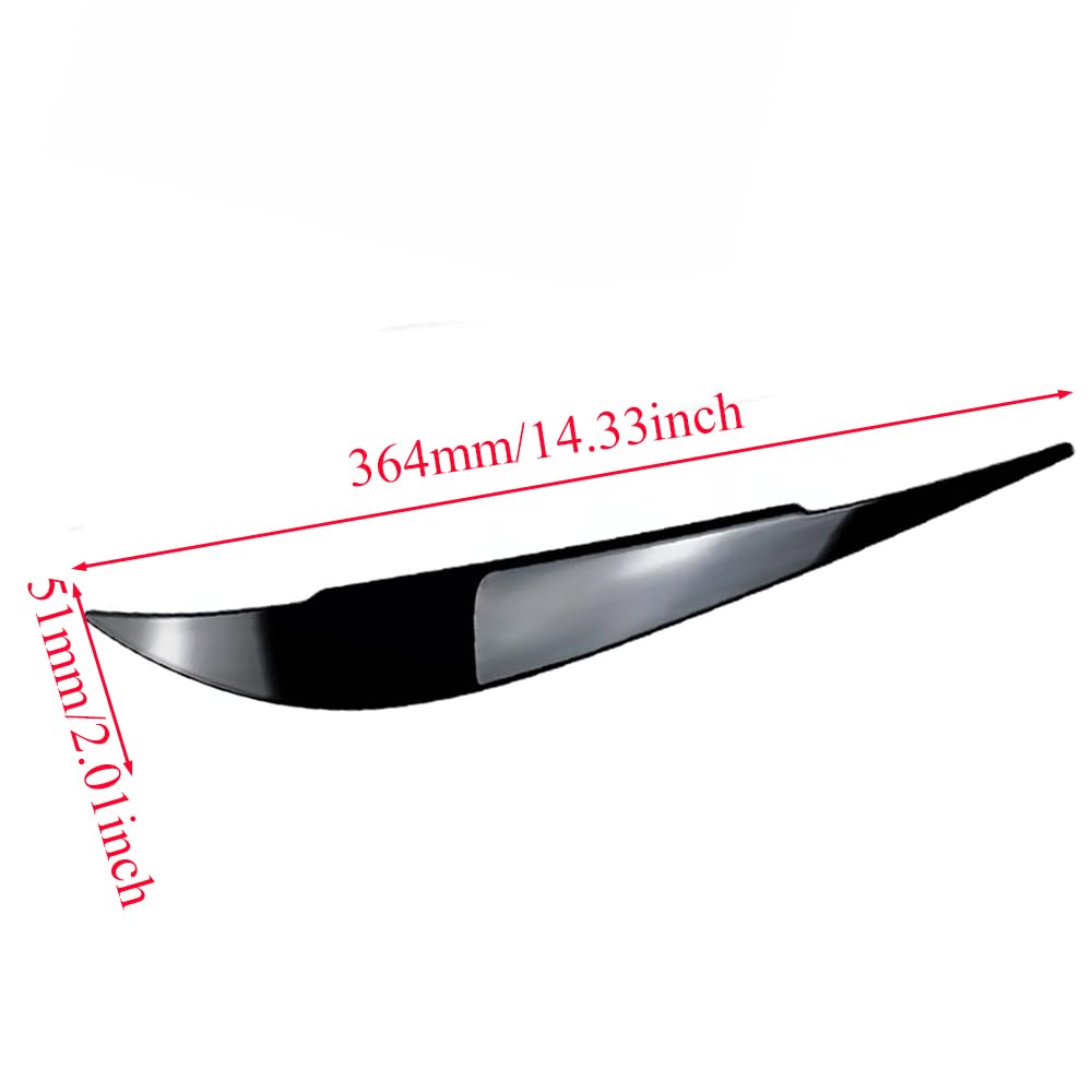 Palpebra per Fari, Sopracciglia per Fari Auto Nero Lucido, 2 Pezzi Coperture Sopracciglia Coperture Palpebre Compatibili con BMW Serie 4 F32 F33 F36 2014-2020