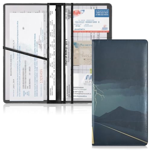 Organizador de guantera slim de cuero miniatura 2