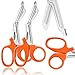 AAPROTOOLS SET OF 2 ORANGE TRAUMA PARAMEDIC EMT SHEARS SCISSORS 7.5