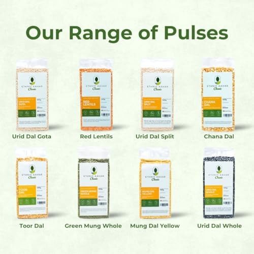 Ethnic Aahar Chana Dal 1000gm | Protein-Rich Pulses & Lentils for Wholesome Cooking | Premium Quality Dals | Essentials for Vegan, Vegetarian, and Ayurveda-Inspired Lifestyles. (1 Kg)