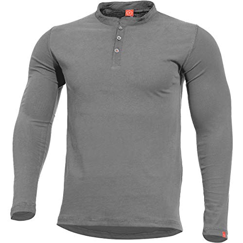 Pentagon Romeo Henley Chemise Homme Wolf Grey Taille 3XL
