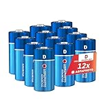 AgfaPhoto Piles Alcalines Plus D LR20 1.5V Lot de 12, Longue Durée de Vie, Idéales Lampes Radios Jouets, Performance Fiable, Usage Domestique et Professionnel, Conservation 7 Ans