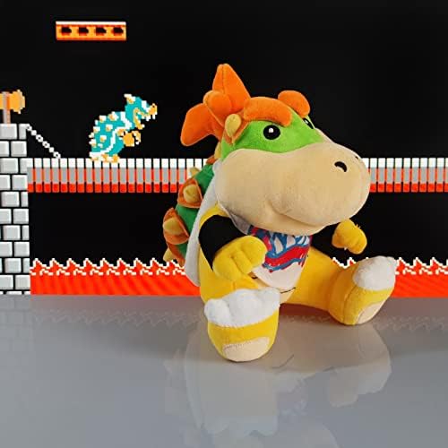 Bowser Jr. Plush Toy Classic Bowser Jr. Stuffed Toy All Star Collection Series for Fans Kids and Gaming Enthusiasts, Soft and Huggable 7-inch Stuffed Animal ST010