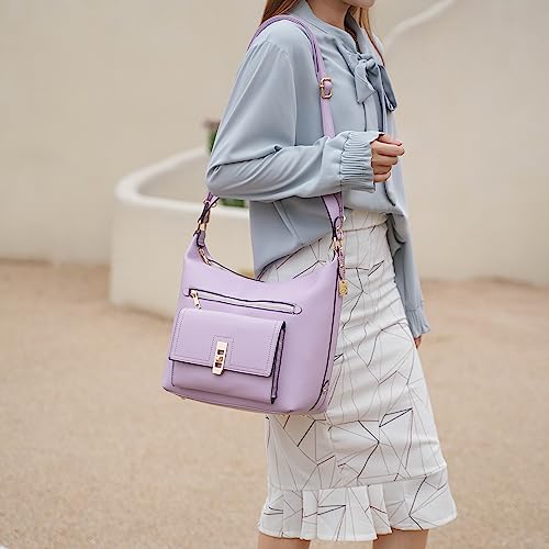 Bolso de hombro y cartera de cuero vegano para mujer miniatura 3