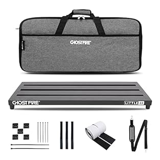 【Product Specifications】The LITTLE22 pedal board weighs only 3 lbs and measures 22"x9.8", accommodating 10-16 pedals. It comes with complimentary cable ties, foot pads, and Velcro, eliminating the need for additional accessories and allowing for DIY ...