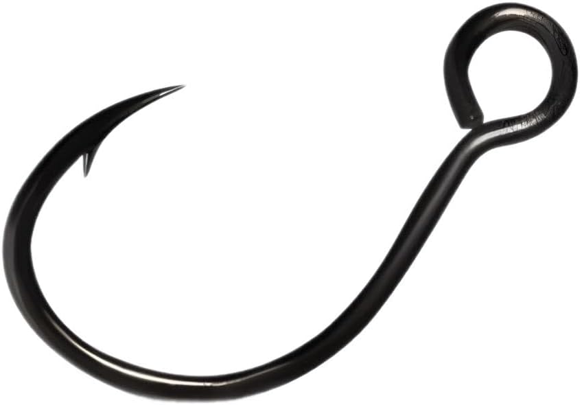 Rapala VMC 7237 Inline Single #8-1/0 Size in 25 & 100 Pack - Recommended for Treble Replacement on Lures.