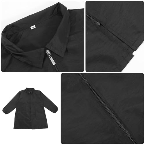 Tablier de toilettage multifonction en brocart polyester noir pour la coloration des poils - 3
