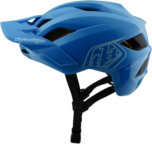 Troy Lee Designs Youth Flowline Helmet for Bicycle MTB BMX, Point Cobalt Blue, Youth OSFA