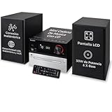 Diseño compacto y elegante: Microcadena con pantalla LCD regulable, mando a distancia y múltiples conexiones (AUX-IN 3.5 mm y salida de auriculares). Ideal para escritorio, dormitorio o salón.