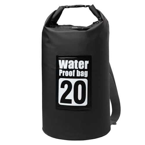 Waterproof Dry Bag, 20L Roll Top Dry Bag Backpack, 500D PVC IPX8 Floating Dry Bag for Hiking, Kayaking, Camping